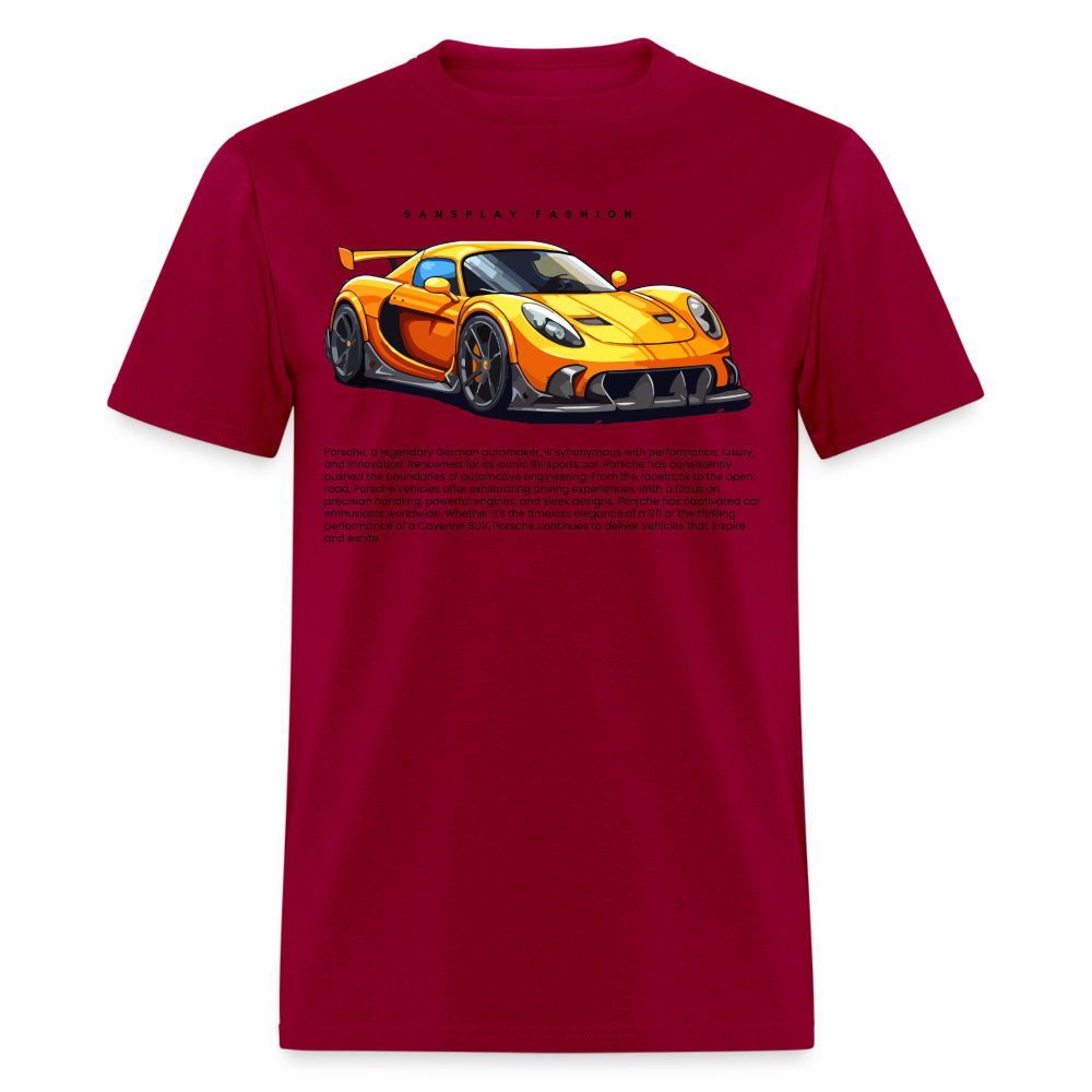 CAR ENTHUSIAST TSHIRT - dark red