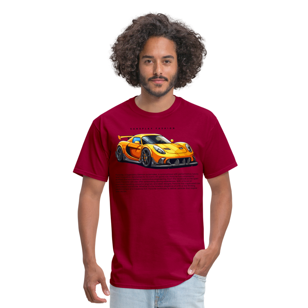 CAR ENTHUSIAST TSHIRT - dark red