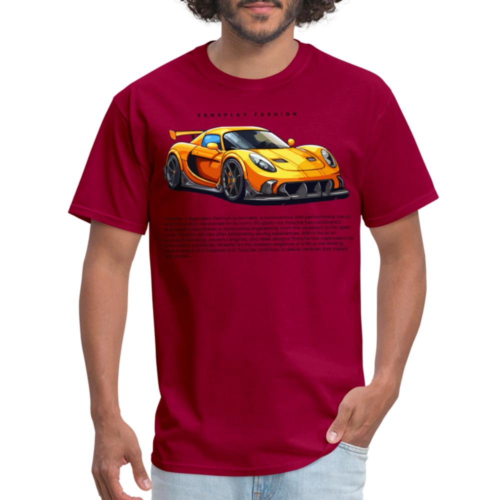 CAR ENTHUSIAST TSHIRT - dark red