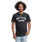 Fitted Cotton/Poly T-Shirt by Next Level - heather black