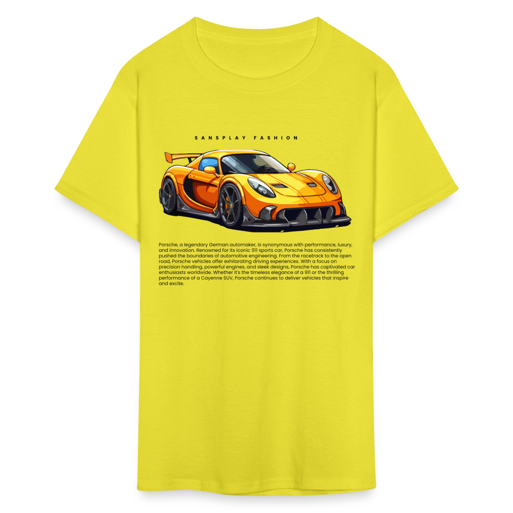 CAR ENTHUSIAST TSHIRT - yellow