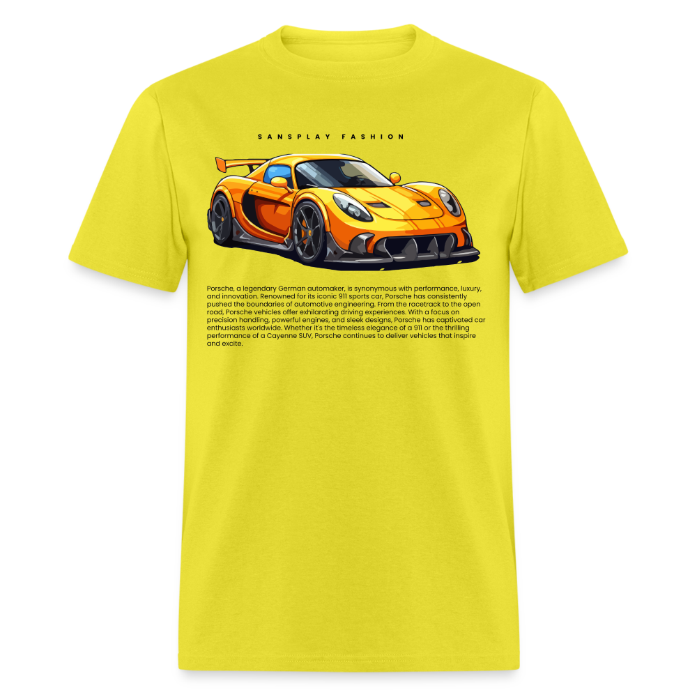 CAR ENTHUSIAST TSHIRT - yellow