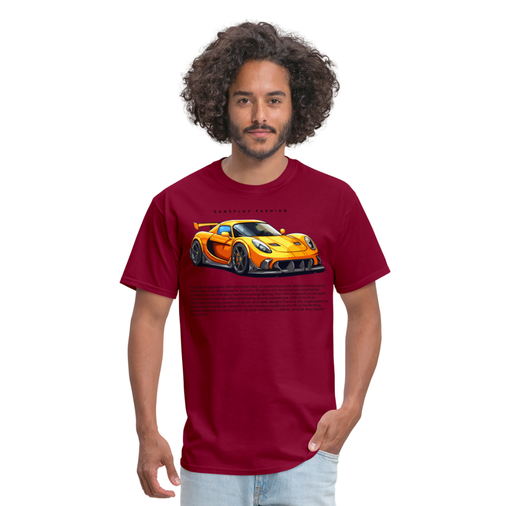 CAR ENTHUSIAST TSHIRT - burgundy