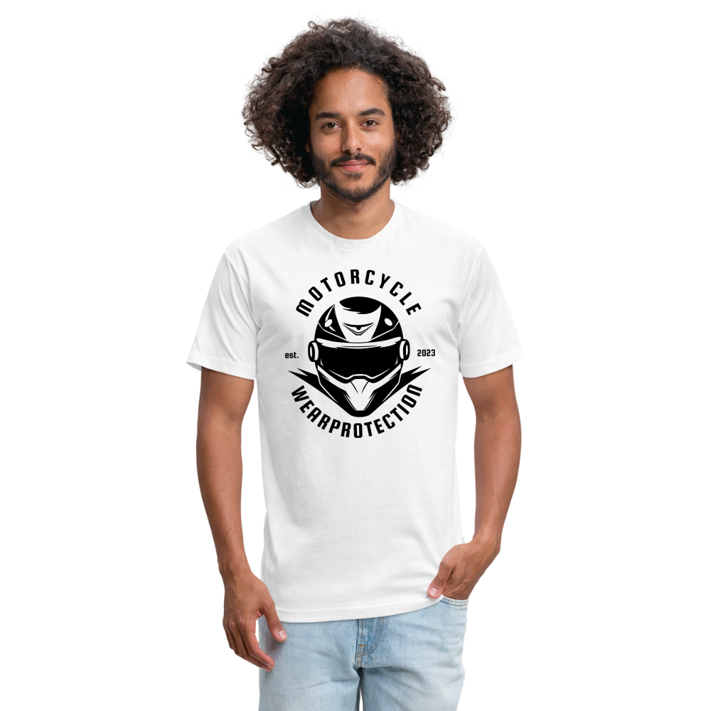 Fitted Cotton/Poly T-Shirt by Next Level - white