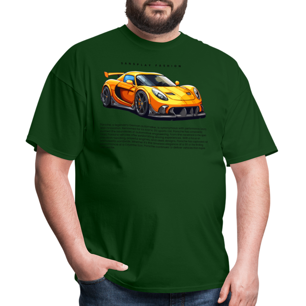 CAR ENTHUSIAST TSHIRT - forest green