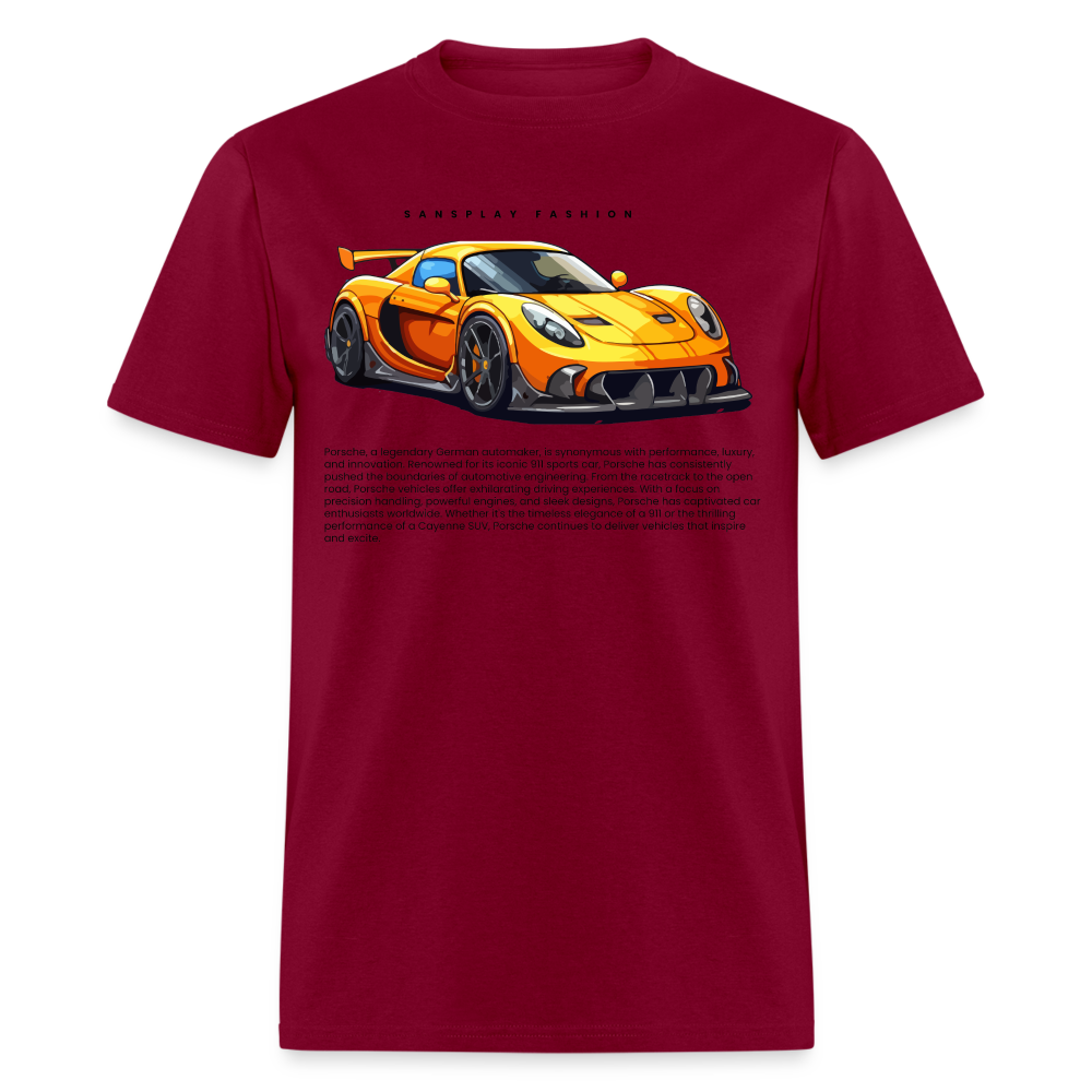 CAR ENTHUSIAST TSHIRT - burgundy