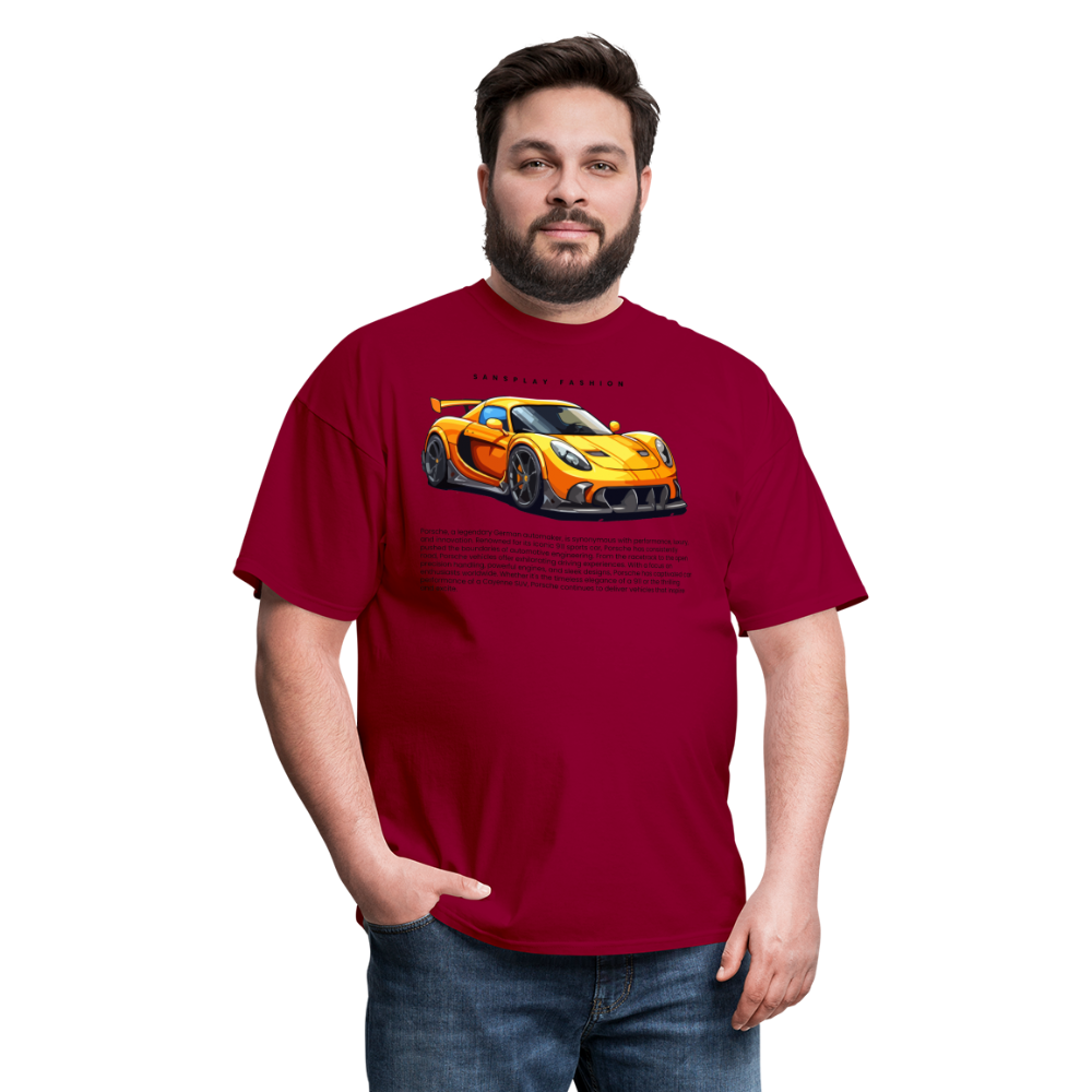 CAR ENTHUSIAST TSHIRT - dark red