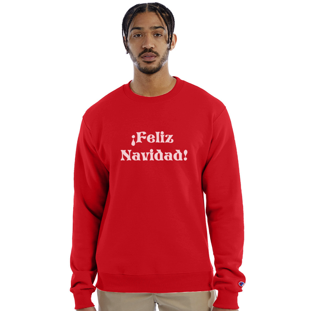 Handcrafted Holiday Hues Sweatshirt - Scarlet