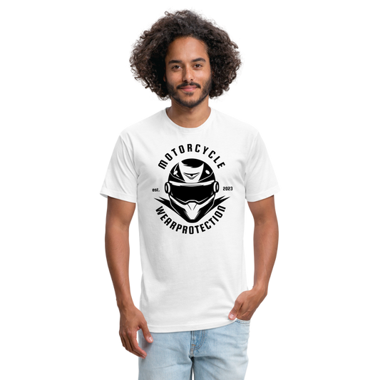 Fitted Cotton/Poly T-Shirt by Next Level - white