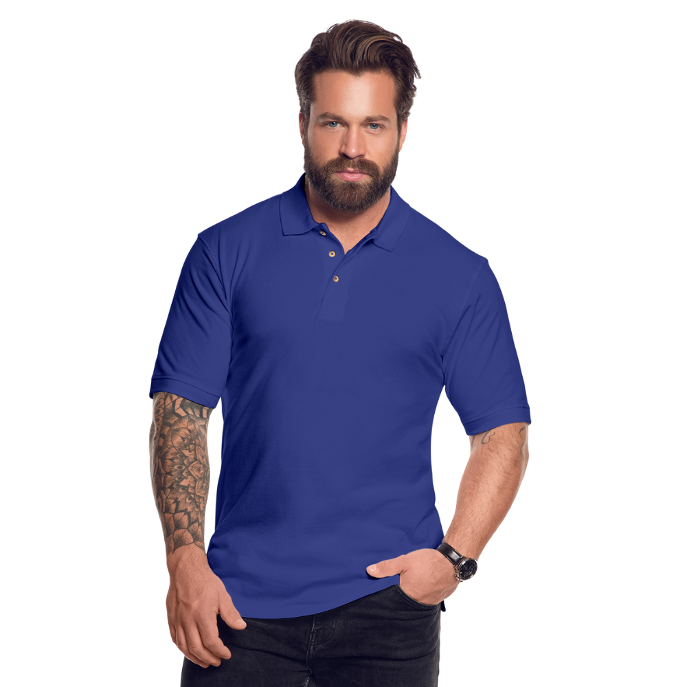 Men's Pique Polo Shirt - royal blue