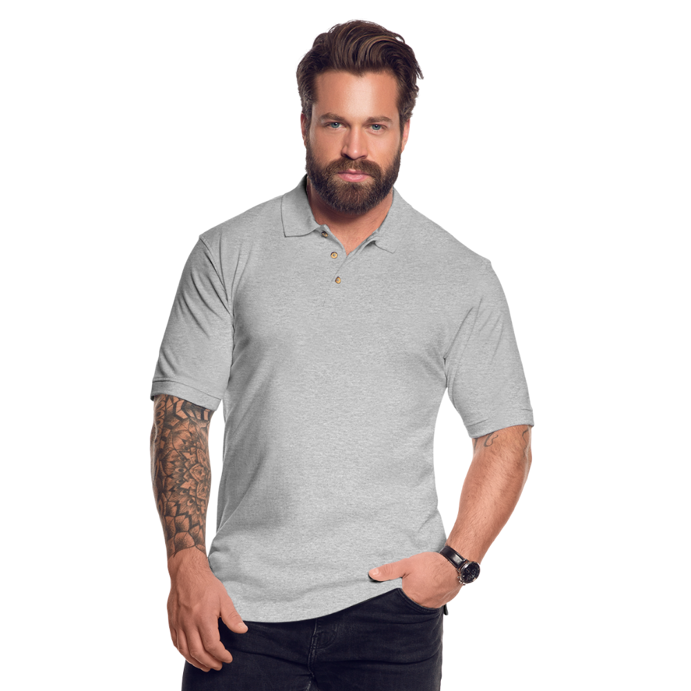 Men's Pique Polo Shirt - heather gray