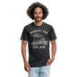 Fitted Cotton/Poly T-Shirt by Next Level - heather black