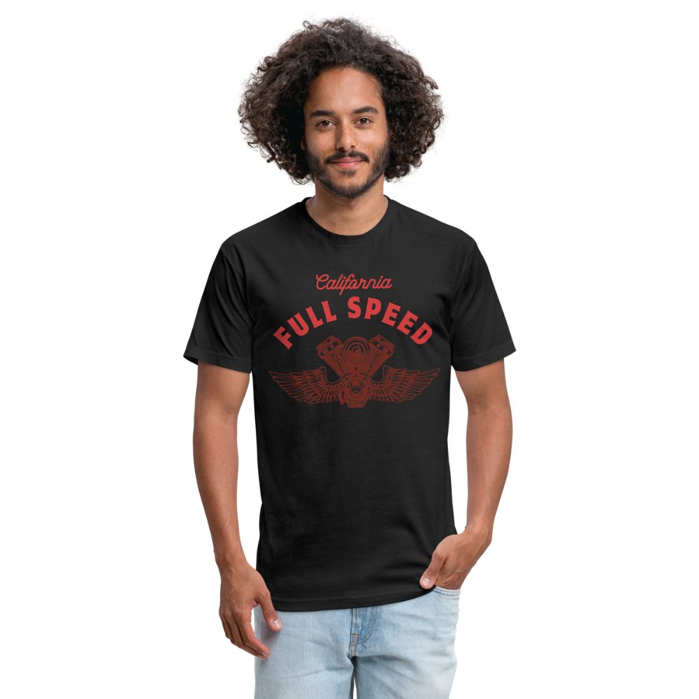 Fitted Cotton/Poly T-Shirt by Next Level - black