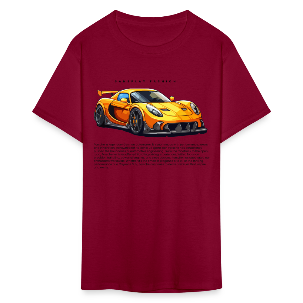 CAR ENTHUSIAST TSHIRT - burgundy