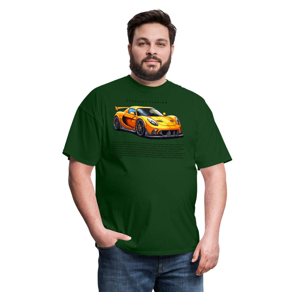 CAR ENTHUSIAST TSHIRT - forest green