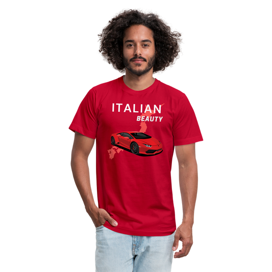 Unisex Jersey T-Shirt by Bella + Canvas - red