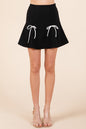 Sansplay 2-Bow Pleated Mini Skirt