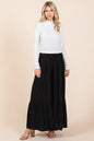 Seraphina Tier Detail Smocked Elastic Waist Wide Leg Pants