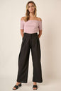 Seraphina Deep Pleated High Waisted Wide Leg Pants