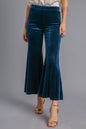 Sapphire High Rise Elastic Waist Flare Pants