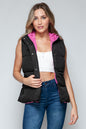 Sans and Zip Closure Hooded Vest