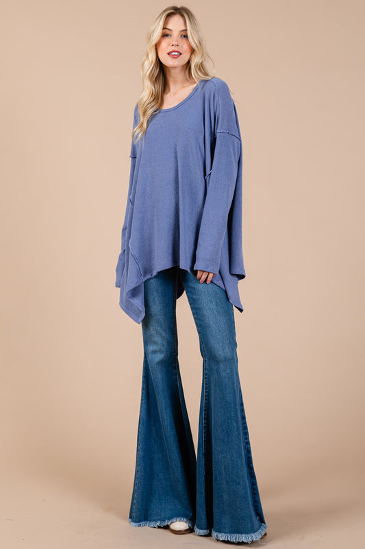 The Avant-Garde Asymmetrical Long Sleeve top