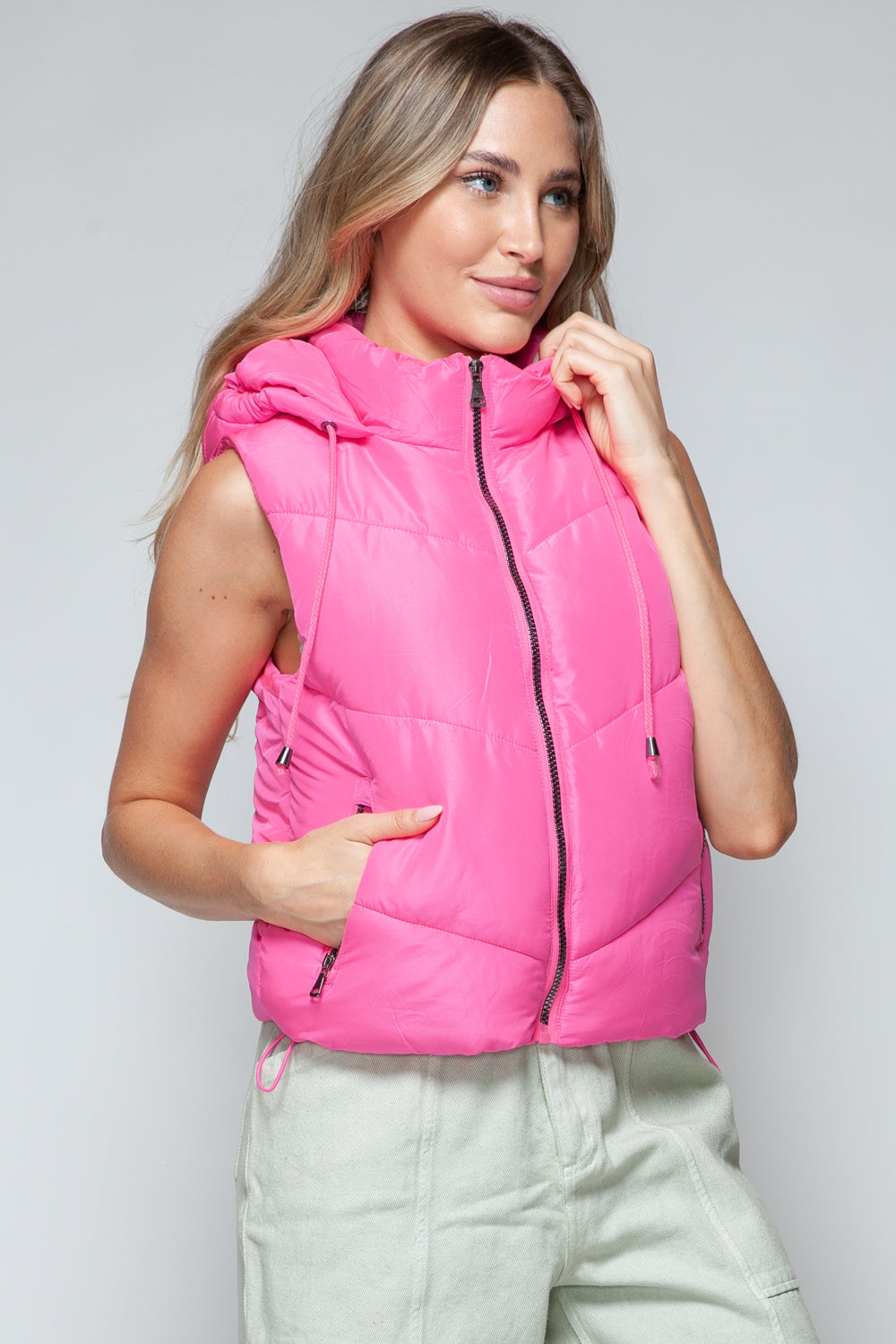 Quilted Hooded Vest