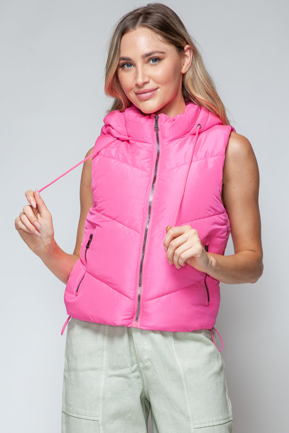 Quilted Hooded Vest