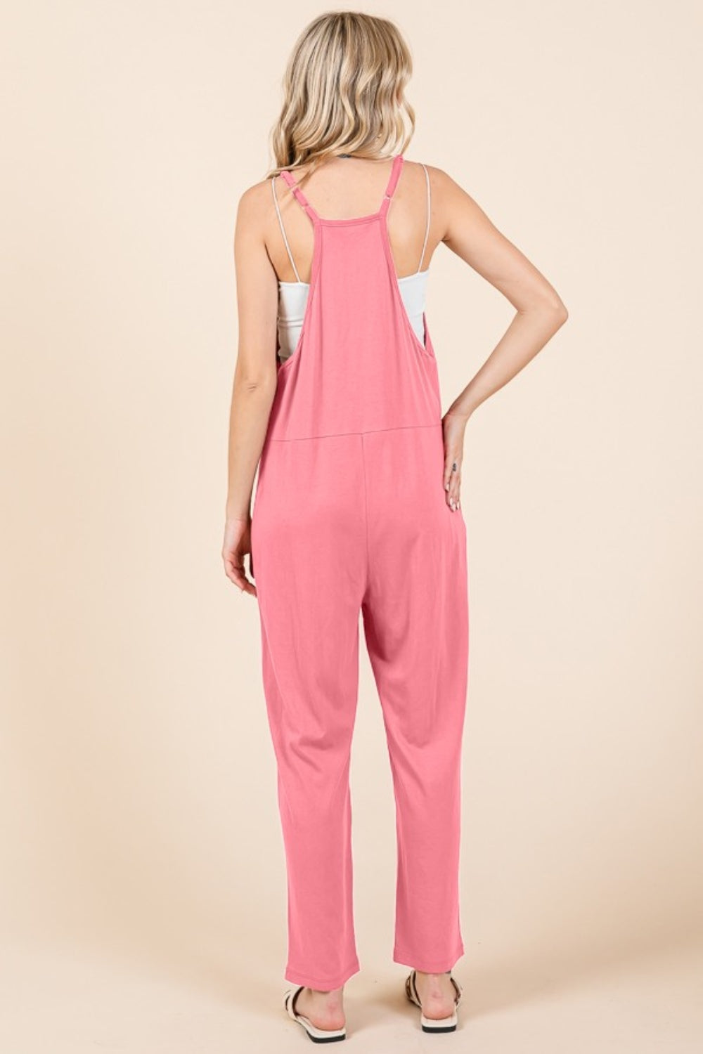 Sansplay Timeless Full Size Sleeveless Jumpsuit with Pockets