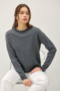 The Embrace Soulful Slumber Trim Round Neck Long Sleeve Sweater