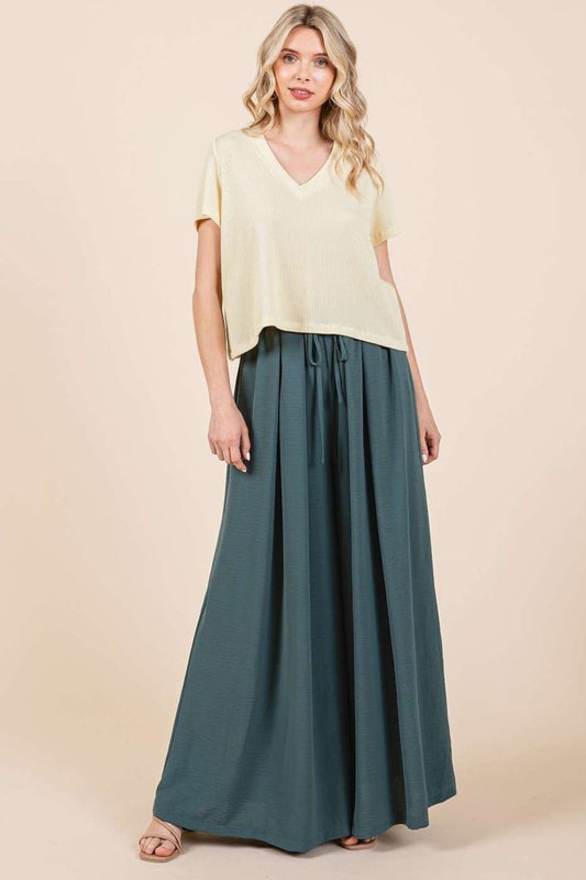 Seraphina Pleated Wide Leg Pants