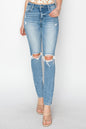 The Gold Standard High Rise Knee Distressed Skinny Jeans