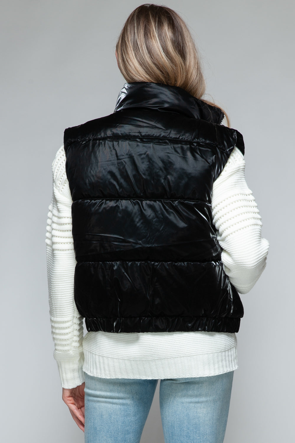 Fine Fur Lining Quilted Vest