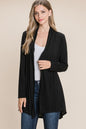 Sans Open Front Long Sleeve Cardigan